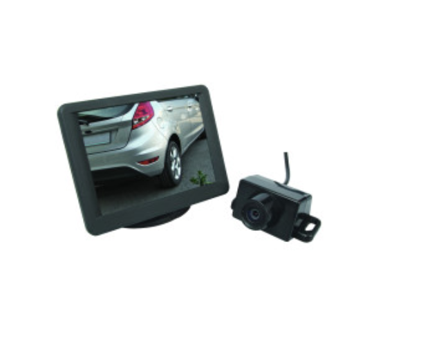 Rearview camera mounted on vehicle